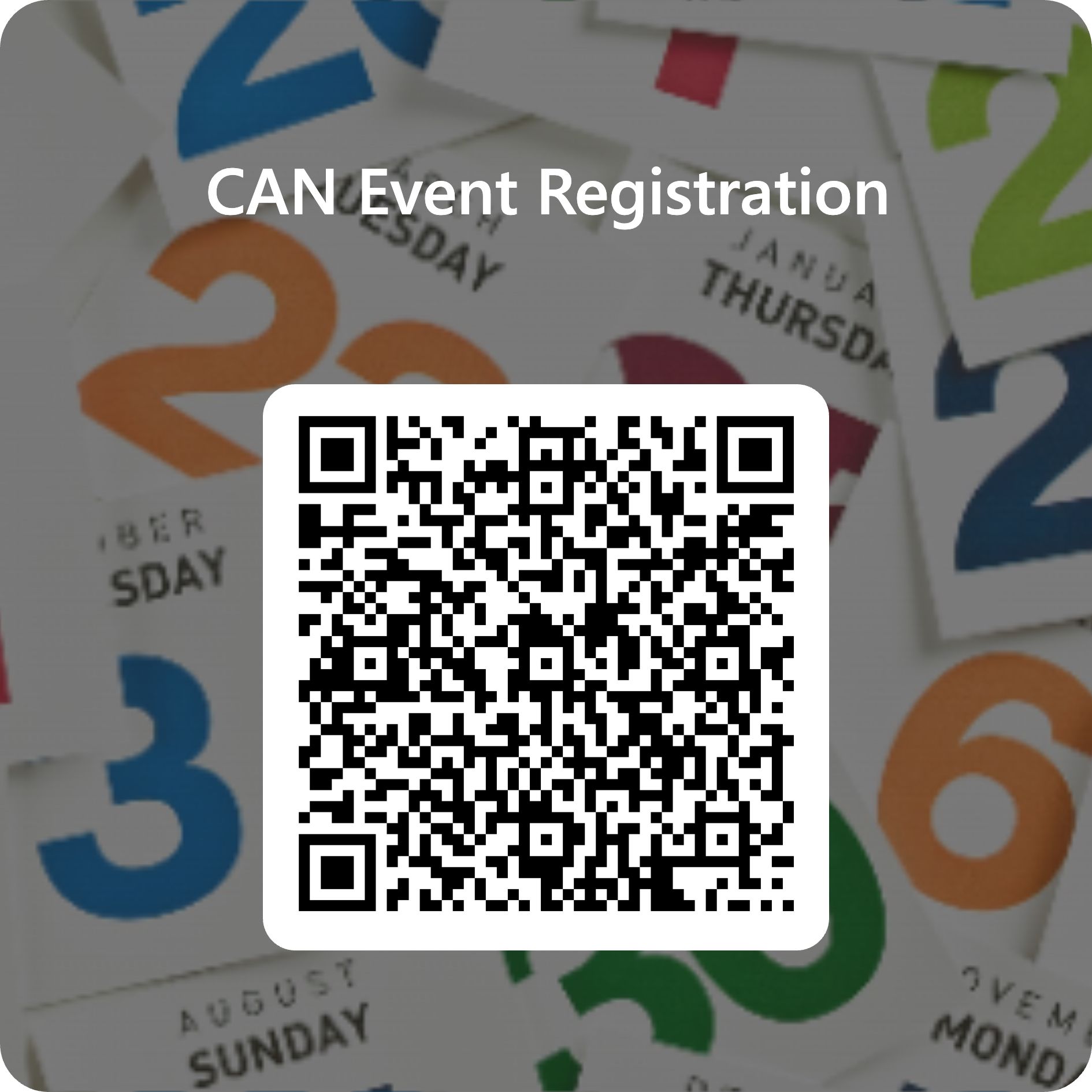 QR code for CAN event registration
